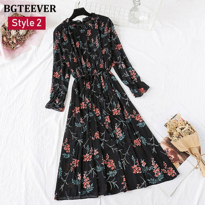 Chiffon Floral Dress - Elegant & Versatile for Every Occasion