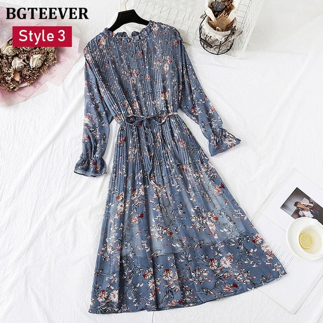 Chiffon Floral Dress - Elegant & Versatile for Every Occasion
