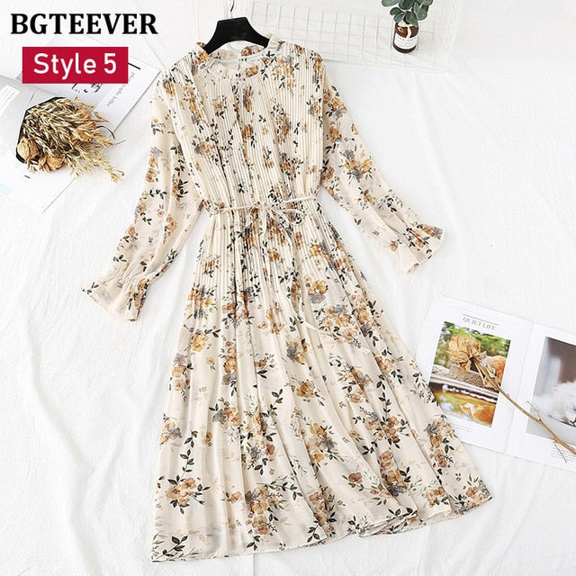 Chiffon Floral Dress - Elegant & Versatile for Every Occasion