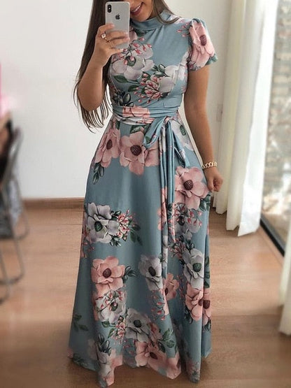Elegant Boho Floral Maxi Dress - Your Autumn Essential