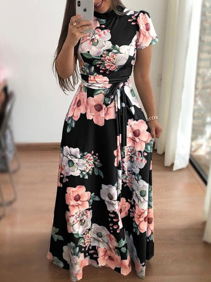 Elegant Boho Floral Maxi Dress - Your Autumn Essential