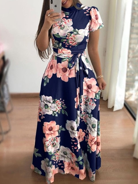 Elegant Boho Floral Maxi Dress - Your Autumn Essential