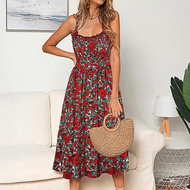 Polka Dot Strapless Summer Dress - Chic, Breathable & Alluring