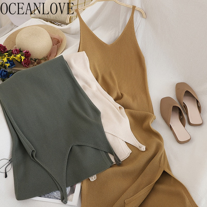 OCEANLOVE Knitted Dress - Cozy Elegance for Any Season