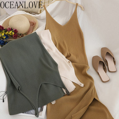 OCEANLOVE Knitted Dress - Cozy Elegance for Any Season