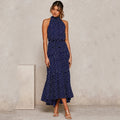 Lightweight Polka Dot Halter Dress - Your Summer Adventure Essential