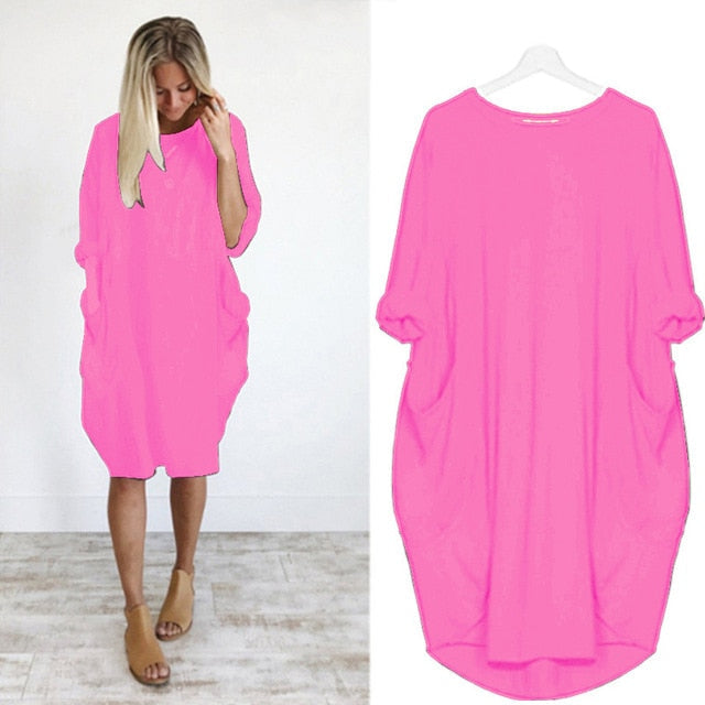 KAMUCC Women's Summer Dress - Chic, Comfortable & Pocket-Ready