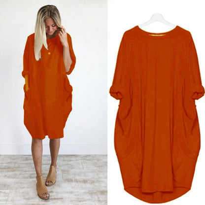KAMUCC Women's Summer Dress - Chic, Comfortable & Pocket-Ready