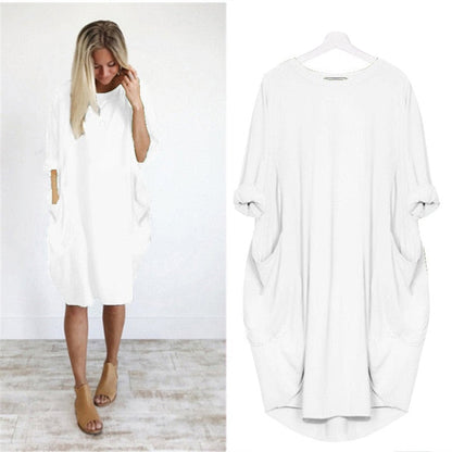KAMUCC Women's Summer Dress - Chic, Comfortable & Pocket-Ready