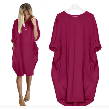 KAMUCC Women's Summer Dress - Chic, Comfortable & Pocket-Ready