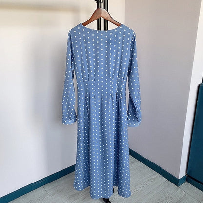 Lizkova Chiffon Dress - Autumn Elegance & Sophistication