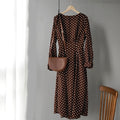 Lizkova Chiffon Dress - Autumn Elegance & Sophistication