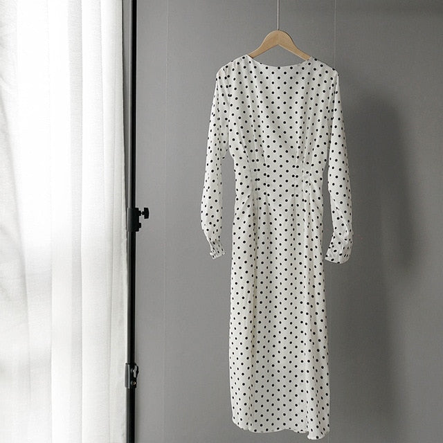 Lizkova Chiffon Dress - Autumn Elegance & Sophistication