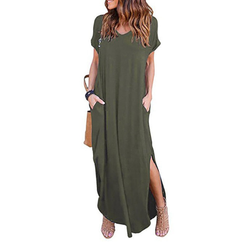 Plus Size Maxi Dress - Flattering Comfort for Every Occasion