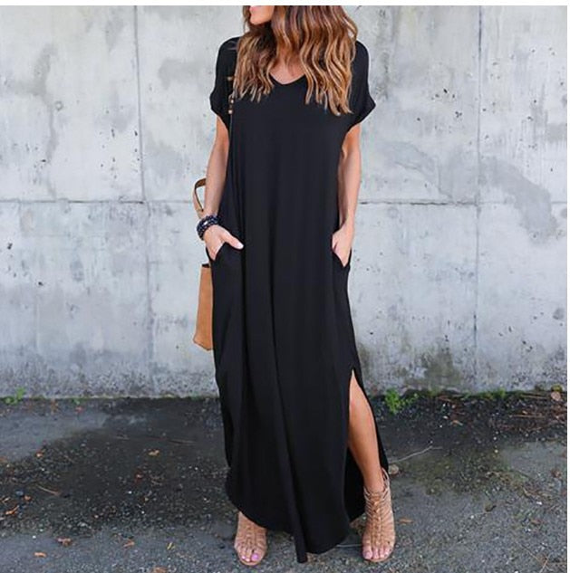Plus Size Maxi Dress - Flattering Comfort for Every Occasion