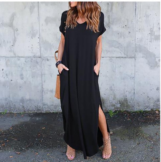 Plus Size Maxi Dress - Flattering Comfort for Every Occasion