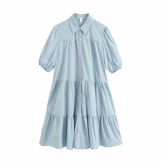 Ruffled White Mini Dress - Vintage Charm Meets Modern Chic