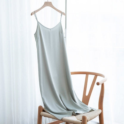 Satin Long Dress - Luxurious Comfort in Inclusive Sizes S-4XL