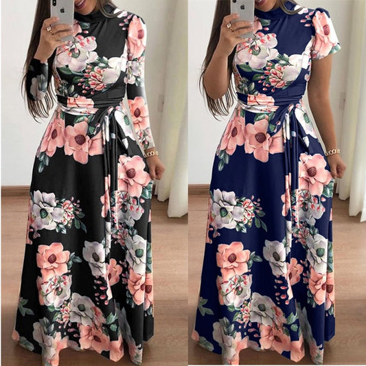 Elegant Boho Floral Maxi Dress - Your Autumn Essential