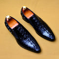 Phenkang mens leather shoes genuine leather oxford shoes for men luxury dress shoes slipon wedding shoes leather brogues