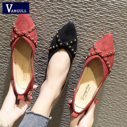 Vangull Rivet Flats - Elegant & Sustainable Comfort for Stylish Women