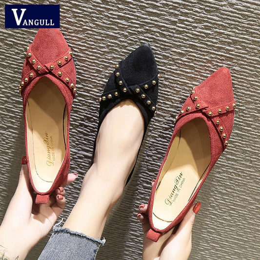 Vangull Rivet Flats - Elegant & Sustainable Comfort for Stylish Women