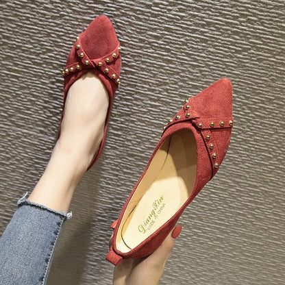 Vangull Rivet Flats - Elegant & Sustainable Comfort for Stylish Women