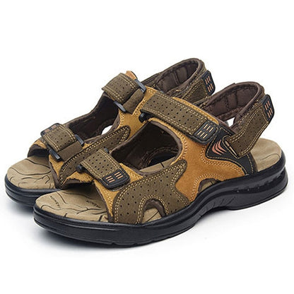 Mens Sandals Genuine Leather sandals Summer 2019 New Beach Men Casual Shoes Outdoor Sandals mens shoes designer Plus Size 38-46