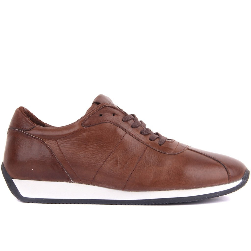 Sail Lakers Men's Leather Sneakers - Timeless Style & Lasting Comfort