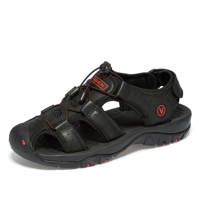 Vancat Men's Leather Sandals - Durable & Stylish for Every Adventure