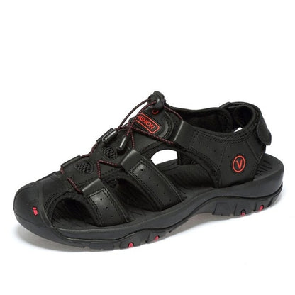 Vancat Men's Leather Sandals - Durable & Stylish for Every Adventure