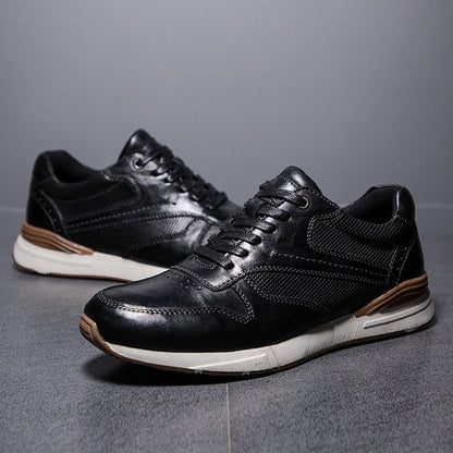 Stylish Men's Leather Oxfords - Comfort & Durability