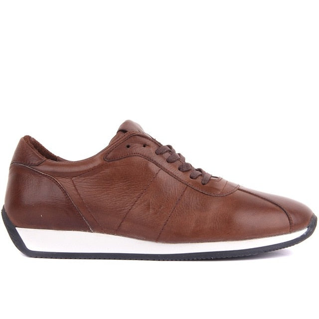 Sail Lakers Men's Leather Sneakers - Timeless Style & Lasting Comfort