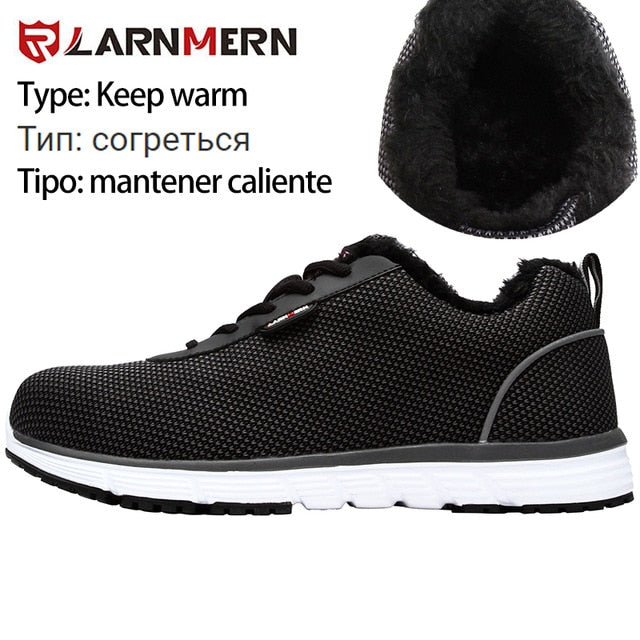 LARNMERN Men's Eco-Friendly Safety Sneakers - Style & Protection