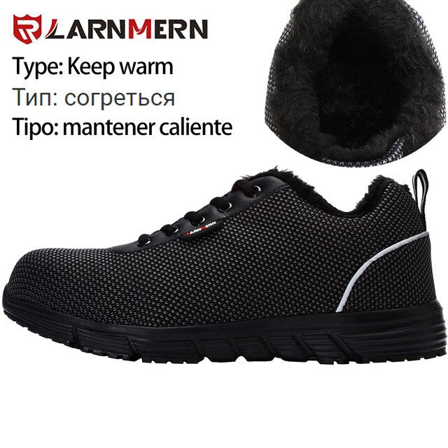 LARNMERN Men's Eco-Friendly Safety Sneakers - Style & Protection