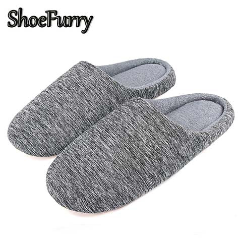 ShoeFurry Winter Men's Slippers - Warm, Plush & Anti-Skid