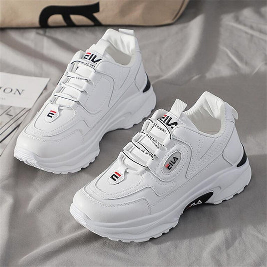 Women Platform Shoes White 2020 New Fashion Designers Sneakers Ladies Leather Shoes Casual Sports Shoes Female Tenis Feminino