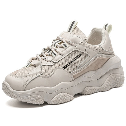 Eco-Friendly Women's Platform Sneakers - Bold Style with Sustainable Heart
