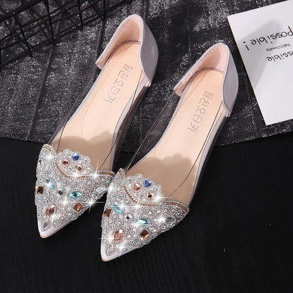 Vangull Eco Chic Crystal Flats - Sustainable Elegance for Any Occasion