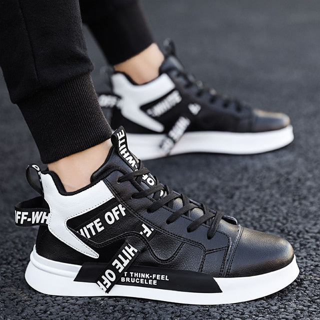 Eco-Friendly High-Top Sneakers - Warm & Durable