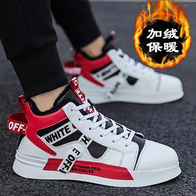 Eco-Friendly High-Top Sneakers - Warm & Durable