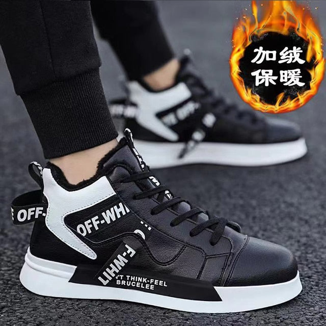 Eco-Friendly High-Top Sneakers - Warm & Durable