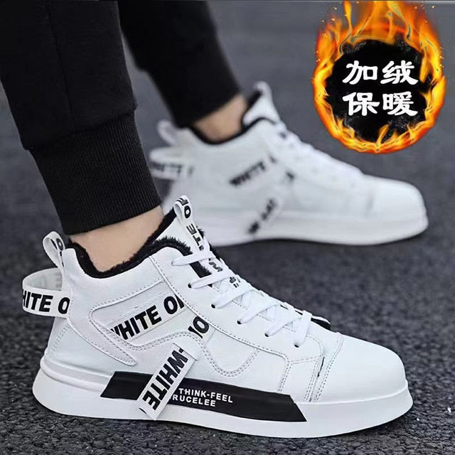 Eco-Friendly High-Top Sneakers - Warm & Durable