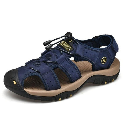 Vancat Men's Leather Sandals - Durable & Stylish for Every Adventure