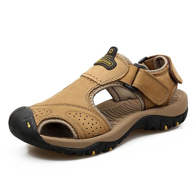 Vancat Men's Leather Sandals - Durable & Stylish for Every Adventure