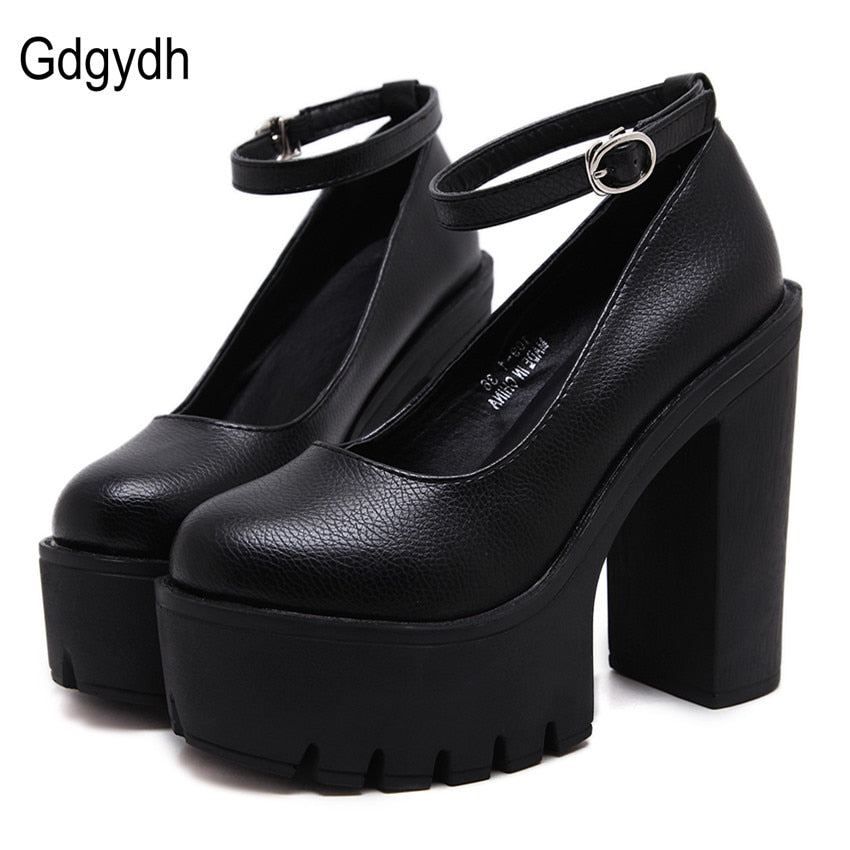 Gdgydh Eco-Friendly Platform Pumps - Elevate Your Elegance Sustainably