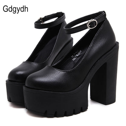 Gdgydh Eco-Friendly Platform Pumps - Elevate Your Elegance Sustainably