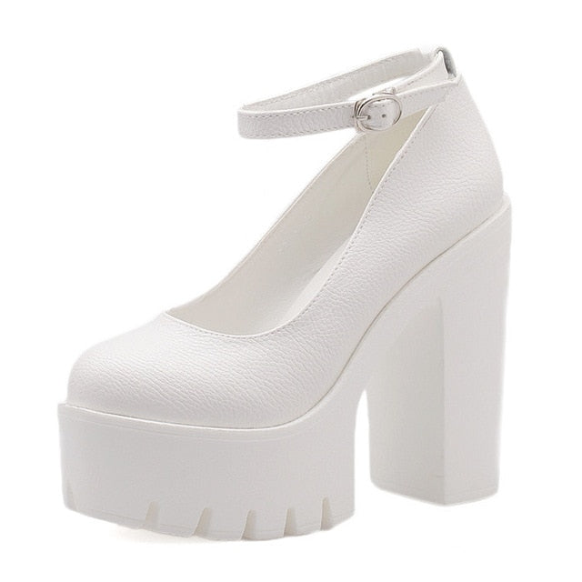 Gdgydh Eco-Friendly Platform Pumps - Elevate Your Elegance Sustainably
