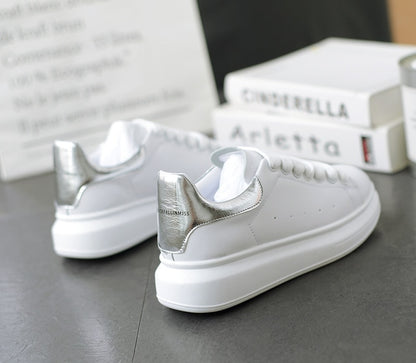 Hot Men's White Sneakers Women's Fashion Vulcanize Shoes size 36-44 High quality HIP HOP Shoes Platform Lace-up running Shoe