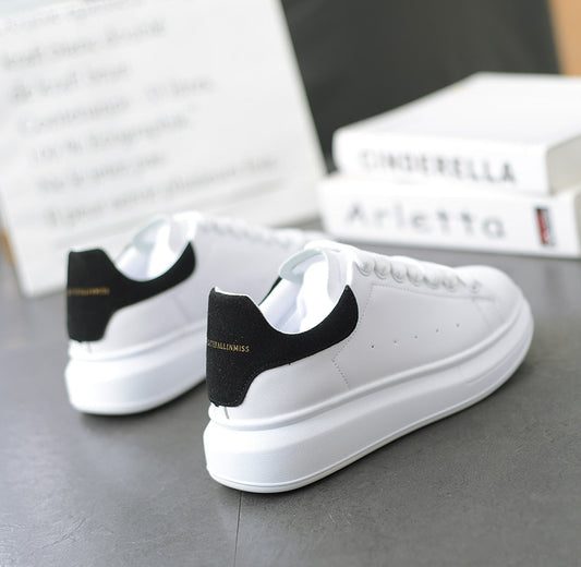 New 2020 Men's White Sneakers Women's Fashion Vulcanize Shoes size 35-44 High quality HIP HOP Shoes Platform Lace-up running Sho